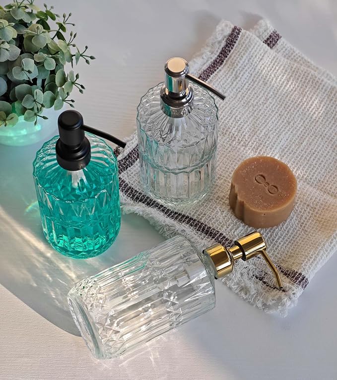 JASAI 18Oz Glass Soap Dispenser - Image 6