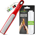 Spring Chef Premium Red Lemon Zester Grater by SpringChef