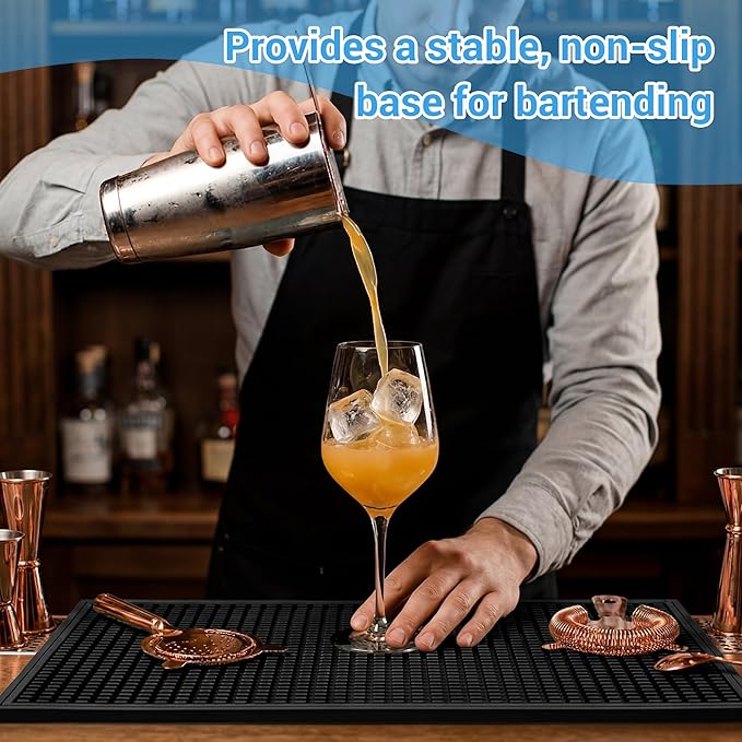 ZJWZLG Bar Mat - Premium 18"X12" Rubber Bar Mats - Image 4