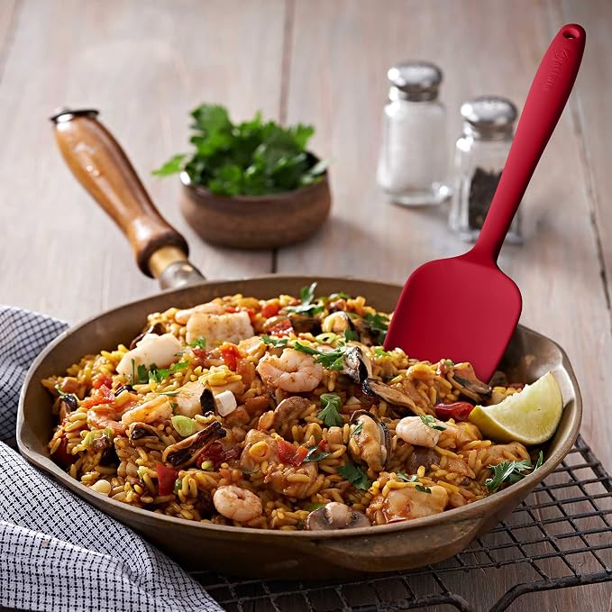 Silicone Spatula 3‑Piece Set Heat Resistant 600°F Non‑Stick Rubber Spatulas - Image 3