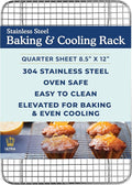 Ultra Cuisine Stainless Steel 8.5 x 12-inch Cooling and Baking Rack by UltraCuisine