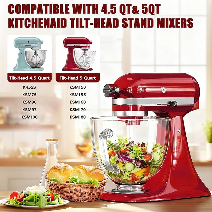 Double-layer Thickened Glass Mixer Bowl - Image 2