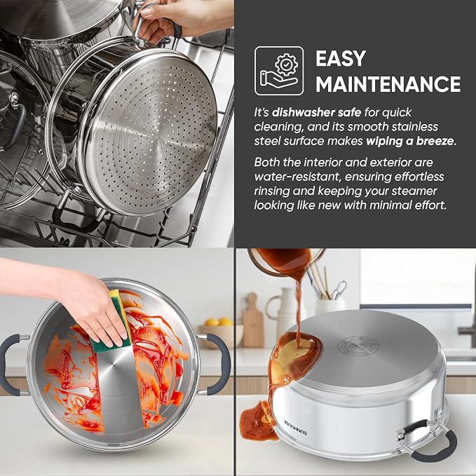 SUNHOUSE - 5.5 Quart Steamer Pots - Image 8