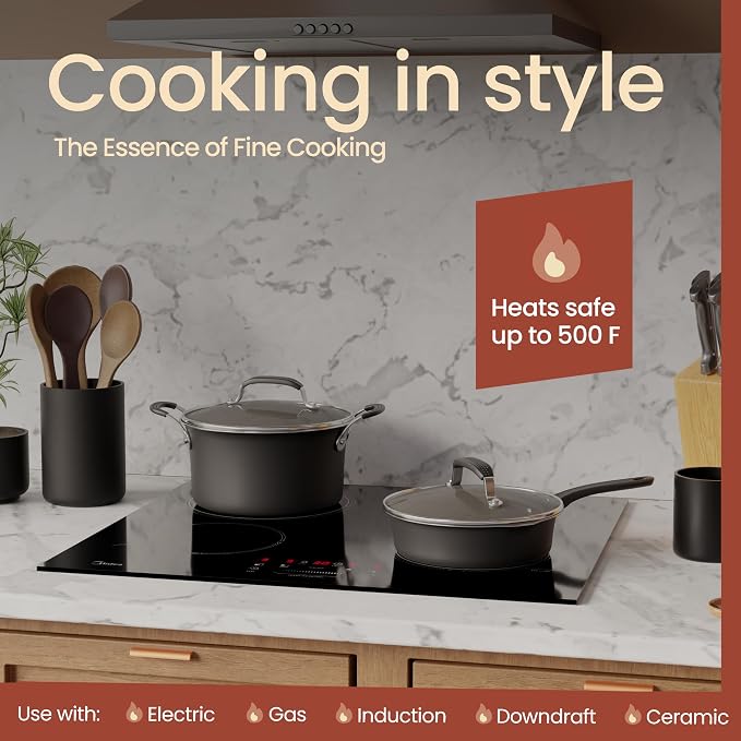 Pots and Pans Set, 23-Piece Non Stick Cookware & Bakeware Sets - Image 4