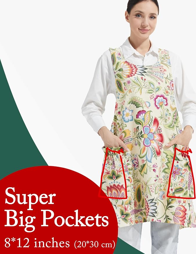 Cozy Adjustable Cross Back Aprons - Image 2