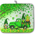 St Patricks Day Shamrock Drying Mat by Kwlegh