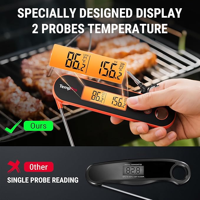 TempPro TP610W Rechargeable Instant Read Thermometer - Image 4