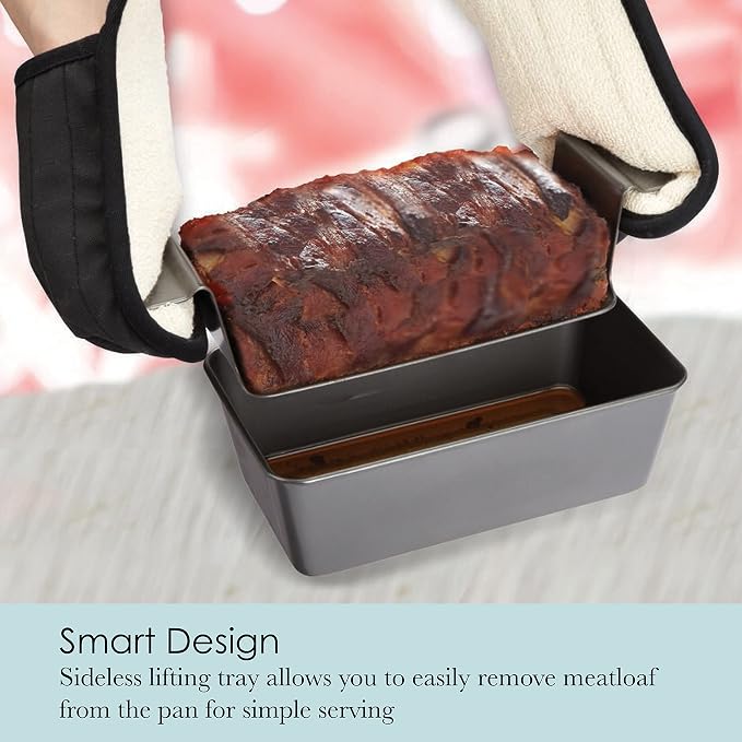 Chicago Metallic 2-Piece Healthy Meatloaf Pan - Image 3