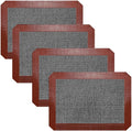 Small Silicone Baking Mats, 11-4/5x8-1/4 Inch Quarter Sheet Size, Non Stick by VCHOMY