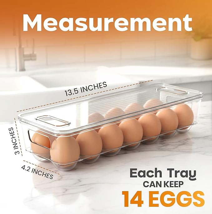 Utopia Home Egg Container With Lid and Handle - Image 3