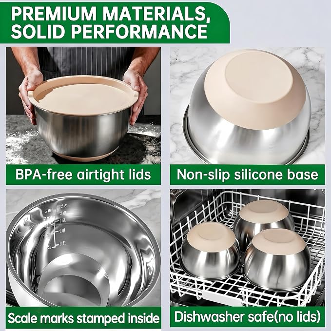 Deedro Premium Mixing Bowls - Image 8