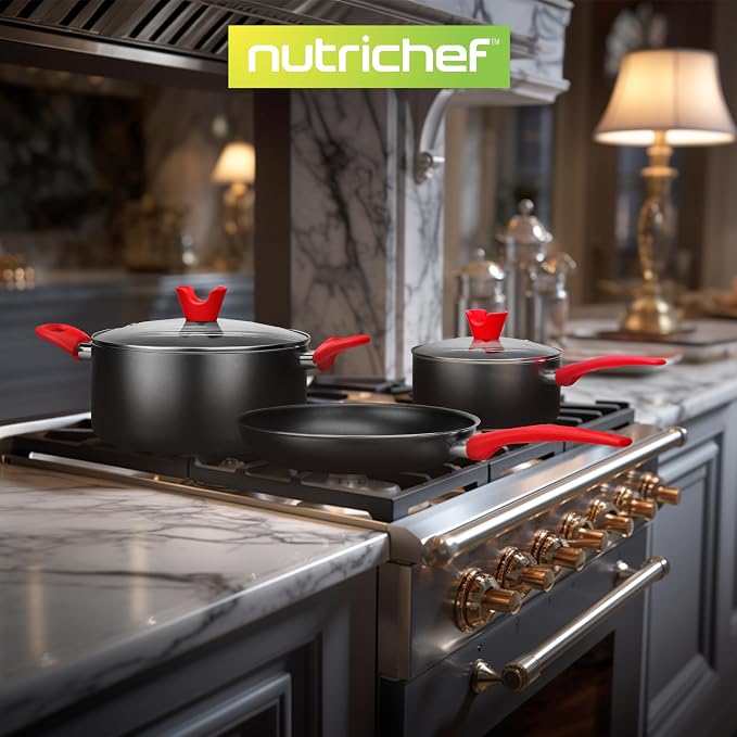 NutriChef 21-Piece Nonstick Cookware Set - Image 6