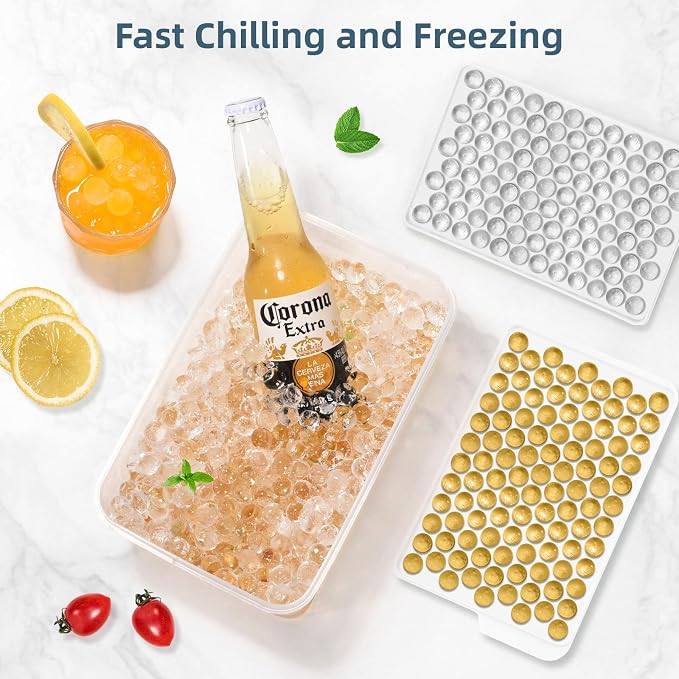 WIBIMEN Mini Ice Cube Trays, 0.55” Tiny Pebble Ice - Image 3