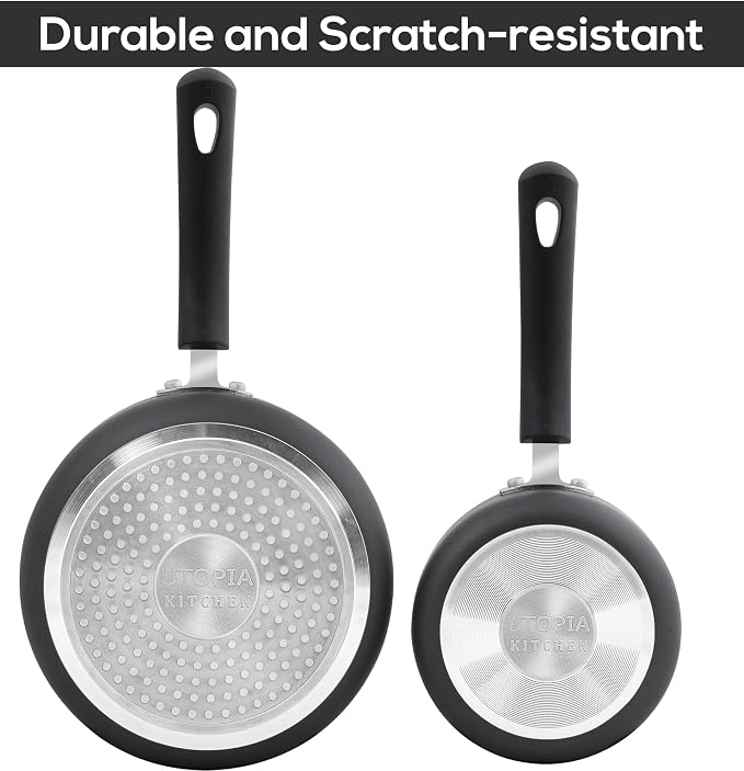 Utopia Kitchen Nonstick Stock Pot Saucepan Set - Image 4