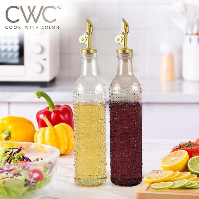 COOK WITH COLOR Glass Olive Oil Bottle Dispenser - Image 4