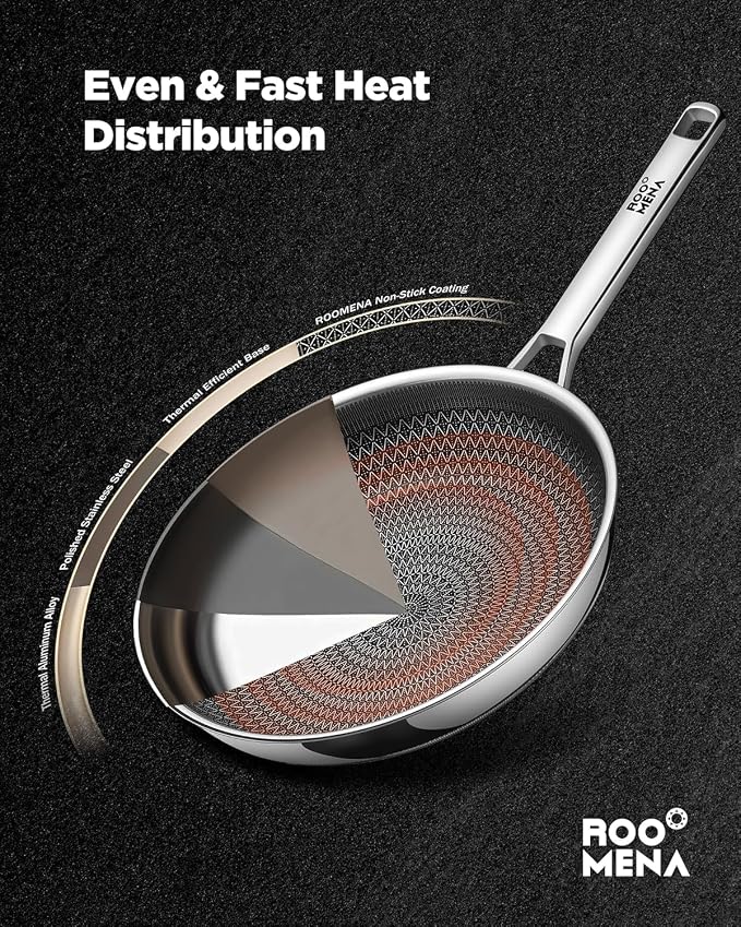 Frying Pans Non Stick, Hybrid Ceramic - Image 4