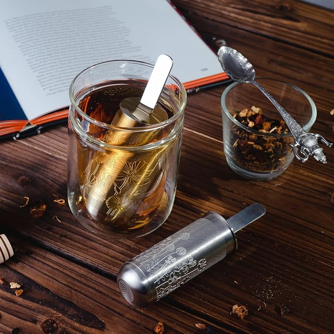 Tea Infuser Spoon For Loose Leaf Tea Filter Stainless Steel Popsicle Tea Stick - Image 8