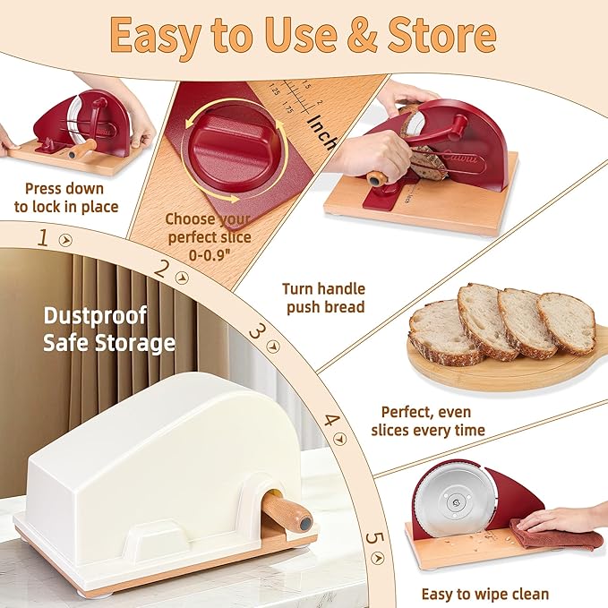 CAWIU Upgraded Manual Bread Slicer - Image 5