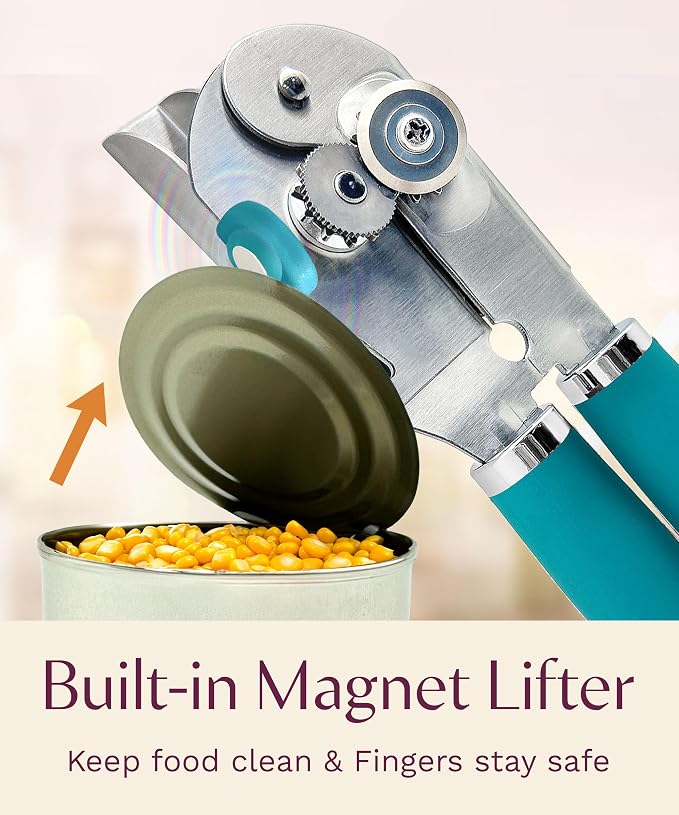Premium Multifunctional Magnetic Manual Can Opener and Bottle Opener, Heavy - Image 7