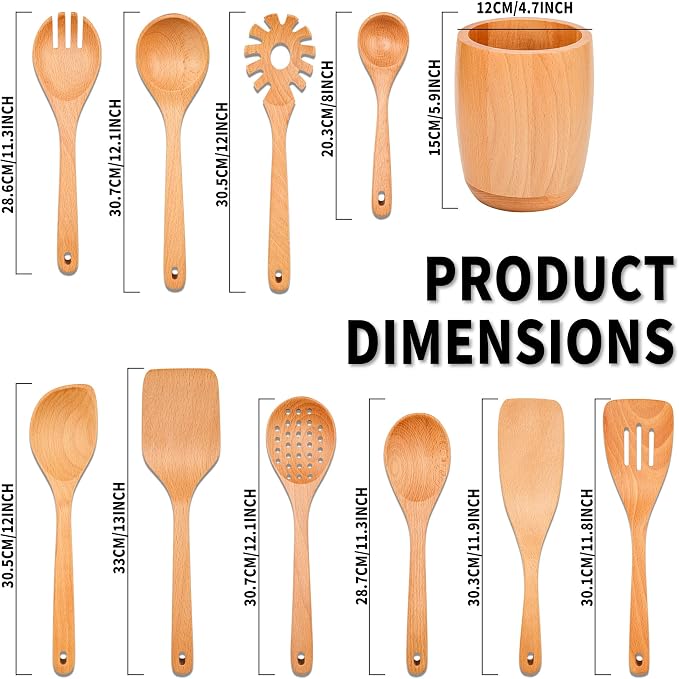 11 PCS WOSPONFAN Kitchen Utensils Set - Image 3