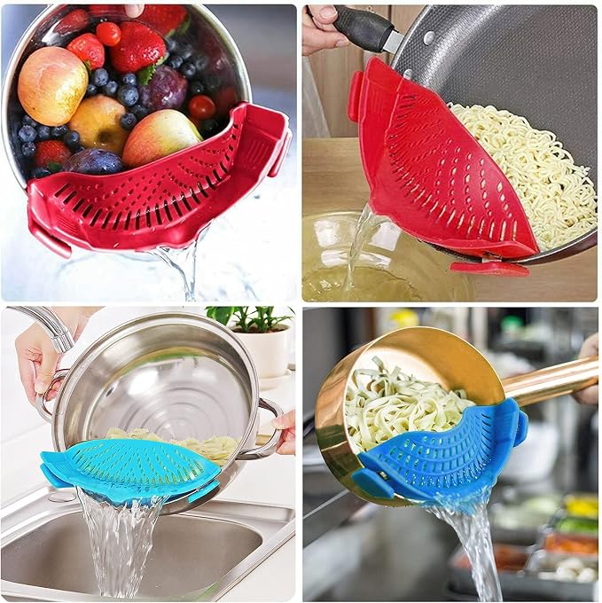 2 Pcs Clip on Strainers, Pot Strainer - Image 4