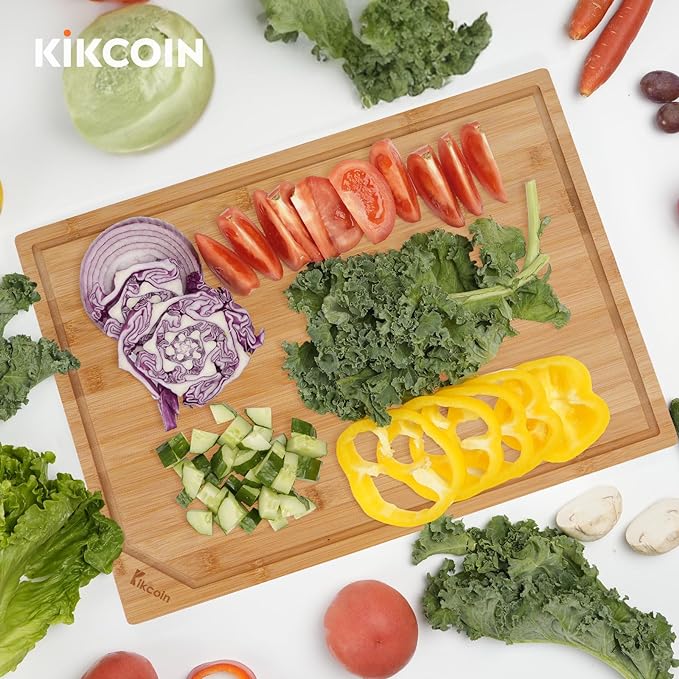 Kikcoin 24”×18” Bamboo Cutting Boards - Image 7