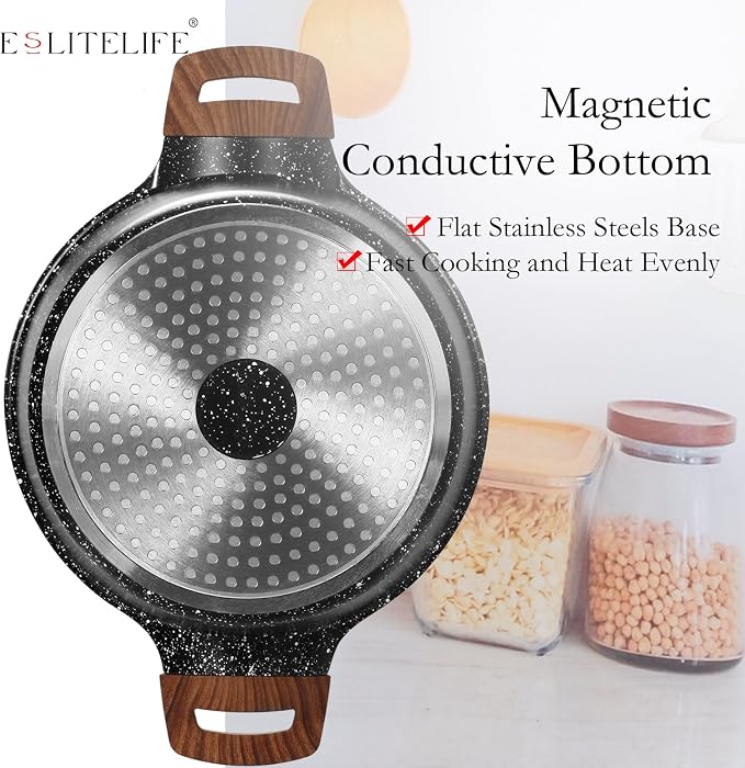 ESLITE LIFE Nonstick Stock Pot - Image 8