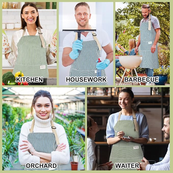 Janmercy 24 Pcs Aprons for Women Men - Image 7