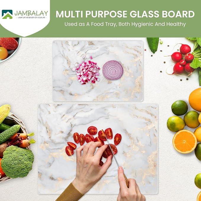JAMBALAY Tempered Glass Cutting Boards - Image 2