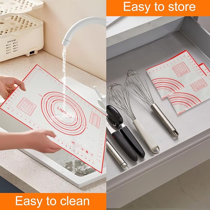 Silicone Baking Mat，Non Stick Rolling Dough - Image 4