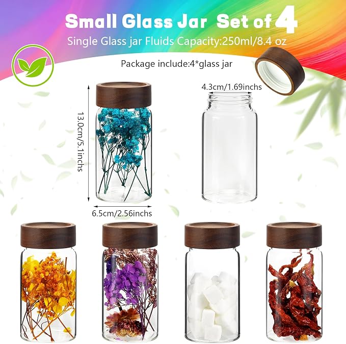 8 oz Small Glass Spice Jars - Image 3