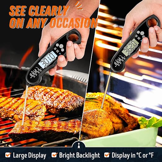 Digital Meat Thermometer, Waterproof Instant Read Food Thermometer - Image 3