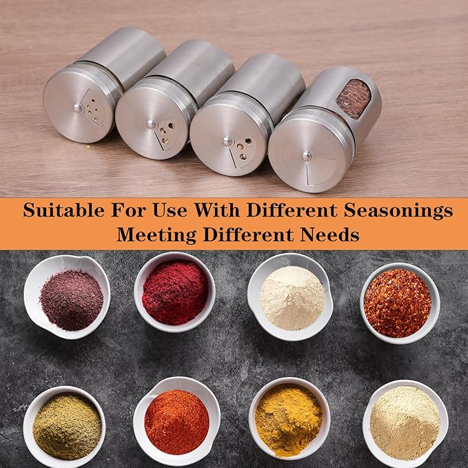 24 Pcs Stainless Steel Spice Jars - Image 4