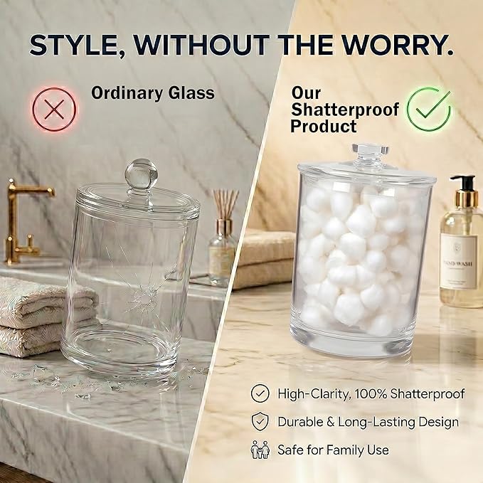 ForPro Clear Acrylic Apothecary Jar - Image 5