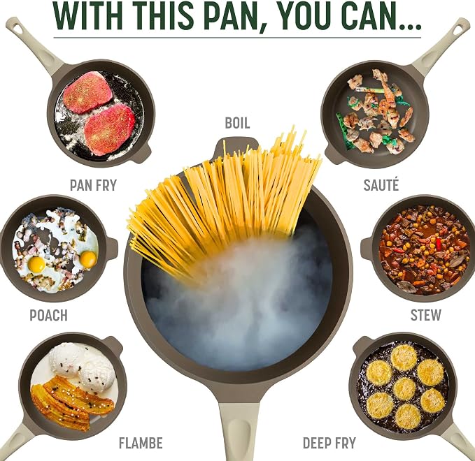Goodful All-in-One Pan, High-Performance Cast Construction, Dishwasher Safe - Image 3