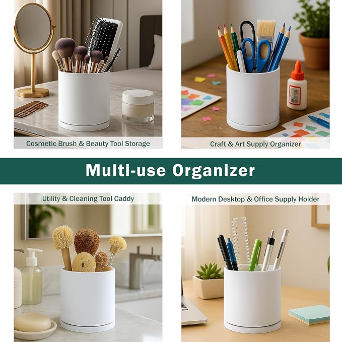 D'vine Dev 360° Rotating Utensil Holder – 7.2" Kitchen Utensil Crock - Image 7