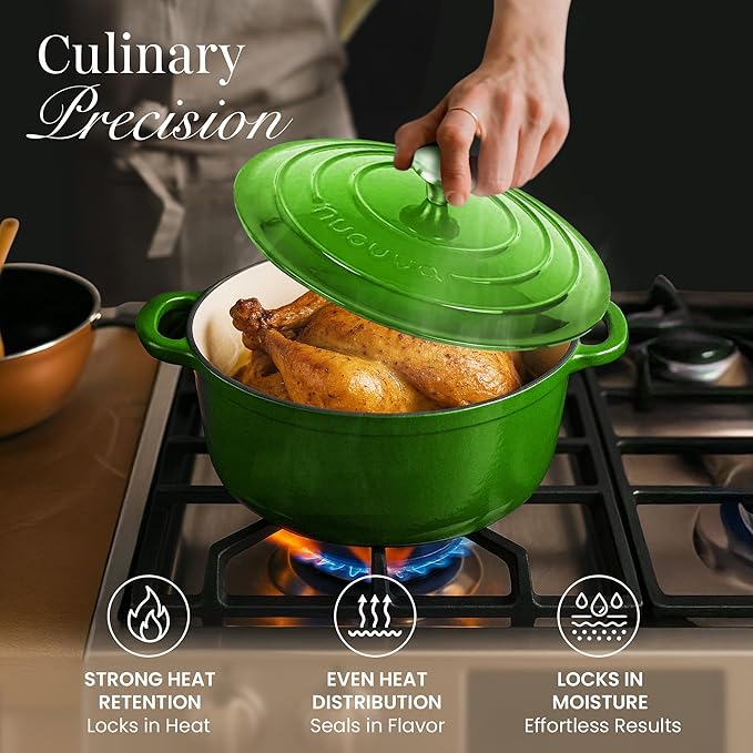 Nuovva Enamelled Cast Iron Dutch Oven Pot - Image 6