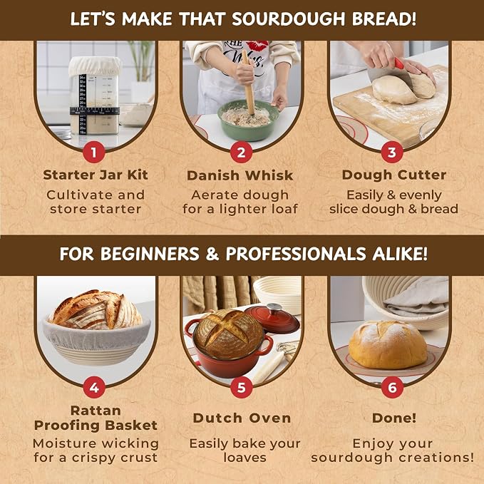 Master Baker Sourdough Starter Kit, All-Inclusive Set - Image 4