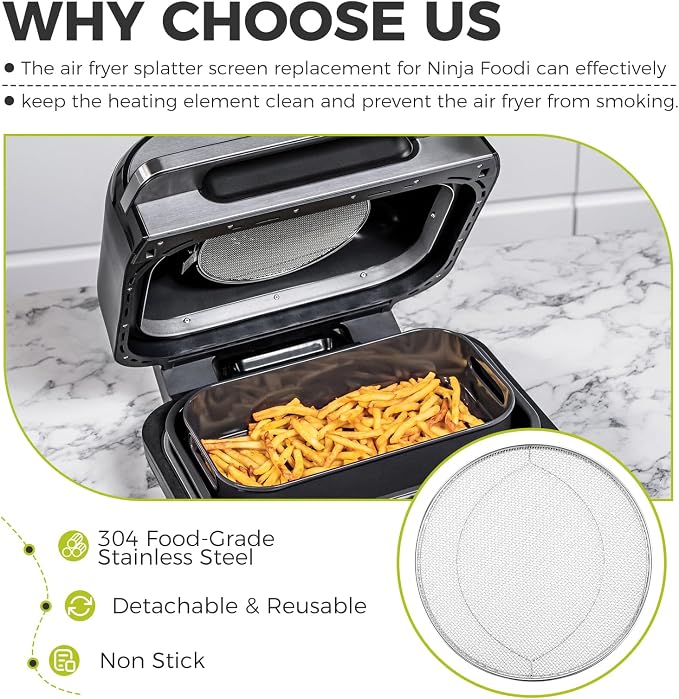 2 Pack Splatter Shield, Stainless Steel Splash Guard, Detachable Reusable - Image 4