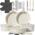 23 Pcs Pots and Pans Set Non Stick, Ceramic Cookware Set Non Toxic by OzawaBear