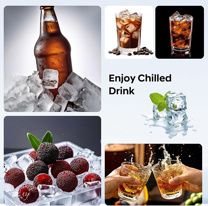 Silicone Ice Cube Tray 3 Pack, HANCELANT Ice Cube Mold, Ice Trays - Image 7