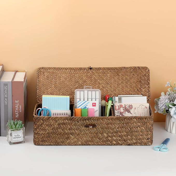 Hipiwe Handwoven Seagrass Storage Basket - Image 7