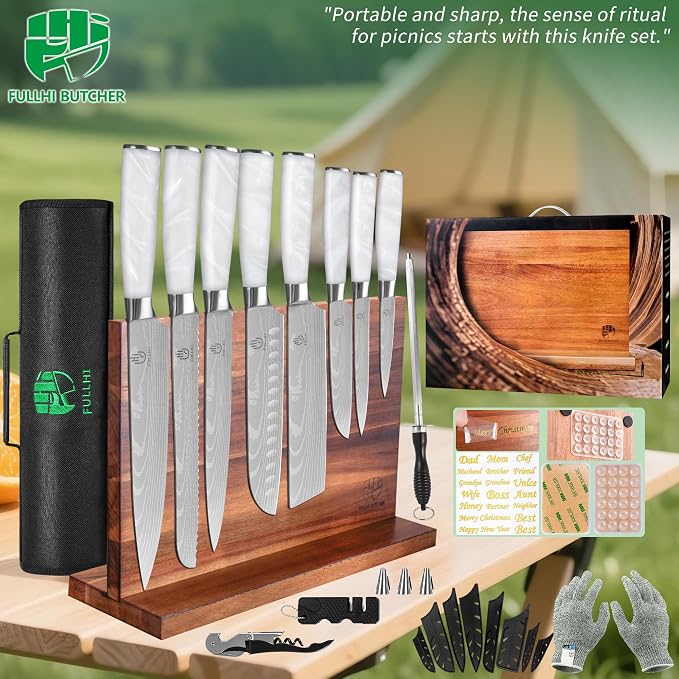 FULLHI 15pcs Japanese Knife Set - Image 9