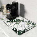 Rnivvi Coffee Mat, Hide Stain Rubber Backed Absorbent Dish Drying Pad by Rnivvi