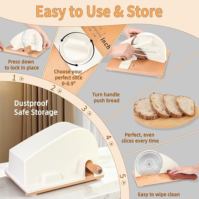 CAWIU Upgraded Manual Bread Slicer - Image 5