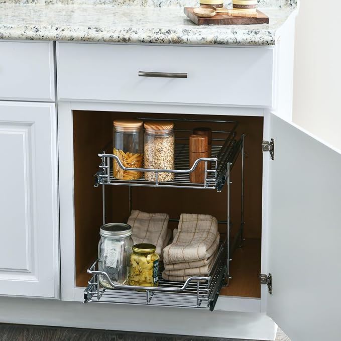 Household Essentials Glidez Multipurpose Chrome-Plated Steel Pull-Out/Slide-Out - Image 3