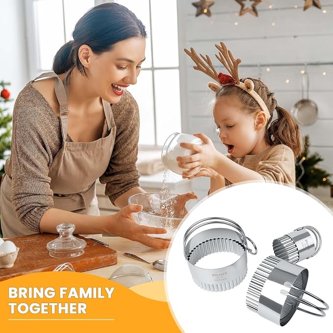 HULISEN Biscuit Cutter Set, Round Cookies Cutter - Image 7