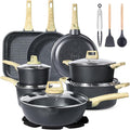 GiPP 21Psc Pots and Pans Set Non Stick by GiPP