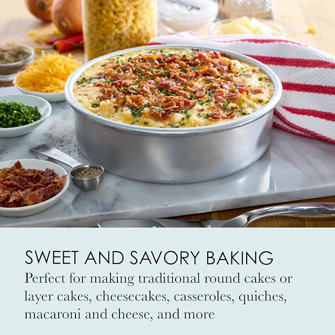 Chicago Metallic Recycled Aluminum 8 inch Round Cake Pan - Image 3