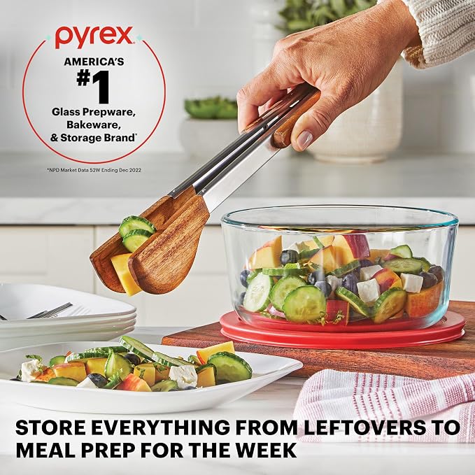 Pyrex Simply Store Glass Food Storage Containers Set, Meal Prep Containers - Image 5
